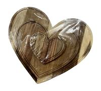 Tagliere a Forma di Cuore - Vassoio Romantico - Vassoio per il Servizio in Legno - Per Famiglia E Amici Feste In Casa Picnic Camping Fattoria Esterno E Interno San
