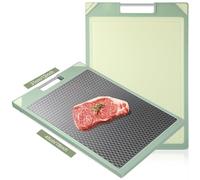 Tagliere Acciaio Inox 1 pz tagliere bifacciale for cucina in acciaio inox for carne, frutti di mare, frutta, verdura(1,18"L x 12"W)