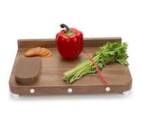 Tagliere adattabile con una sola mano, tagliere in legno per disabili con punta, fondo antiscivolo e superficie liscia per tagliare verdure, frutta e carne