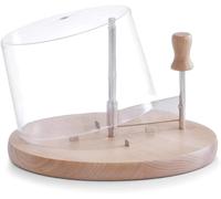 Tagliere Affetta Formaggi con Coperchio - Base Porta formaggio con Coperchio - Tagliere per Formaggi - 22,5 x 15 cm, Legno