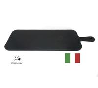 Tagliere aperitivo con manico nero da 160x380x8 mm Made in Italy