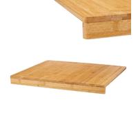 Tagliere Asse per Impastare in Legno di Bambù Resistente e Naturale 38x26 H3cm Preparazione Dolci Pizza Pasta