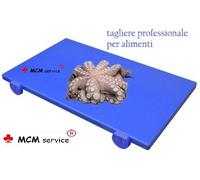 TAGLIERE IN POLIETILENE 40X30X2 CON FERMI BLU Made in Italy