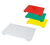 TAGLIERE CON FERMI PROFESSIONALI PER ALIMENTI CM. 70X40X2 BIANCO