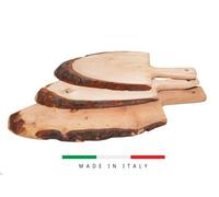 TAGLIERE CORTECCIA IN LEGNO CON MANICO MADE IN ITALY SALUMI FORMAGGI APERITIVI