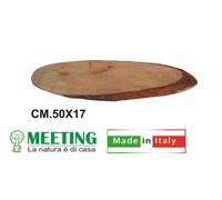 Tagliere Ovale In Legno Corteccia 50 cm Salumi Formaggi Affettati Antipasti