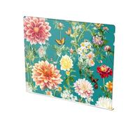 Tagliere da banco con bordo antiscivolo sopra il bancone tagliere decorazione cucina safari dalia foglia di tè floreale fiore