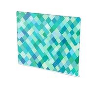 Tagliere da banco in acrilico antiscivolo trasparente bordo sopra il bancone decorazione della cucina romboide turchese verde