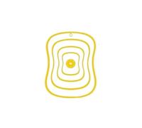 Tagliere Da Cucina 1 pz. Taglieri antiscivolo da cucina in plastica flessibile, tagliere trasparente, tappetino taglio for classificazione smerigliato(Yellow,S-20x14x0.1cm)