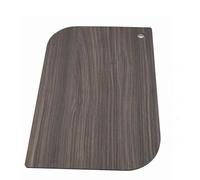 Tagliere da Cucina in HPL 36x24x0,5 cm, a Foglia con Foro, Tagliere Antigraffio da Cucina, Made in Italy e Impermeabile per Uso Domestico e Professionale - BISETTI (Noce)