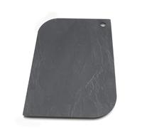 Tagliere da Cucina in HPL 36x24x0,5 cm Finitura Ardesia, a Foglia con Foro, Tagliere Antigraffio da Cucina, Made in Italy e Impermeabile per Uso Domestico e Professionale - BISETTI