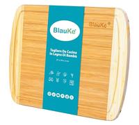 Tagliere da Cucina in Legno di Bamboo con Scanalatura per Succhi (37x29cm) - Tagliere in Legno Professionale per Carni Verdure Formaggi Aperitivo o Pane - Vassoio da Portata in Bambù