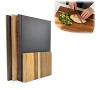 Tagliere da Cucina Professionale in Legno, Set di 3 Taglieri a Forma di Libro con Supporto, Resistente Vassoio da Cucina per Piano Lavoro Cucina, per Pane, Pizza, Aperitivo, e Altro