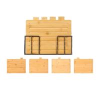 Tagliere da Cucina - Set Legno con Supporto,Accessorio perr preparazione cibo e carne, Vassoio professionale per uso domestico o commerciale in casa | Ristorazione, Chef, Appassionati