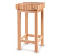 Tagliere da macellaio in legno di faggio 50x40x85 mm - Hendi 505694