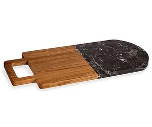 Tagliere DAM DM78373C00M2 - legno e marmo, manico ergonomico, alta resistenza