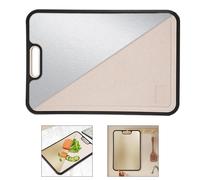 Tagliere design double face in argento realizzato in materiale titanio resistent