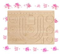 Tagliere di Perline,Vassoio Liscio di precisione Portatile per misurare Le Dimensioni del Braccialetto e Progettazione, di Perle per la Produzione di Gioielli collane - per Designer Adulti