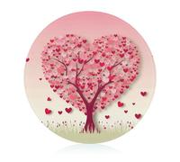 Tagliere di vetro temperato, Tagliere di vetro della stampa dell'albero del cuore Tagliere di viaggio Tagliere di verdure