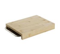Tagliere DKD Home Decor Naturale Bambù Acciaio inossidabile 28 x 21,5 x 4,2 c