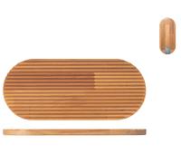 Tagliere Duplex In Legno Cm 45X19X1,8H, H&H, Color Legno
