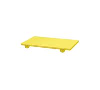 Tagliere EUROCEPPI in Polietilene 40x30x2 cm giallo con 2 Fermi Antiscivolo