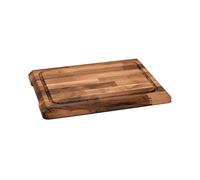Tagliere EUROCEPPI Lamellare in Noce 55x35x3,2 cm con Bordo Antiscivolo e Canalina a V