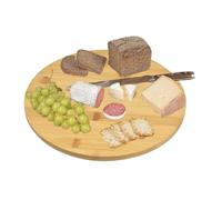 Tagliere Girevole Base Rotante 40 cm Legno Tapas Pizza Aperitivo Cucina