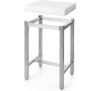 HENDI Blocco da macellaio in HDPE, senza supporto, tagliere, blocco da taglio, blocco da cucina massiccio per il taglio di carne, formaggio, pesce, 500x400x(H)50mm, polietilene ad alta densità, bianco