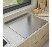 Tagliere in Acciaio Inossidabile, Tagliere Antiaderente, AntiGraffio E Resistente alla Ruggine per Il Taglio di Carne, Frutta E Verdura, Tagliere Antiscivolo Durevole, 0.6in-t, 30x40cm(11.81x15.75in)