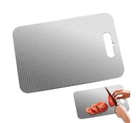 Tagliere In Acciaio Inossidabile,Tappetino Con Doppia Faccia Sicuro Per Lavastoviglie | Camicie Da Spiaggia Con Risvolto E Corta Abbigliamento Estate - per la Carne, le Verdure, il Cibo e Domestica