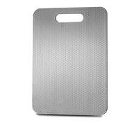 Tagliere in acciaio inox 316, di alta qualità con superficie a nido d'ape antiscivolo, utilizzabile su entrambi i lati, antiruggine e durevole, per alimenti, antibatterico e privo di BPA (34 x 23 cm)