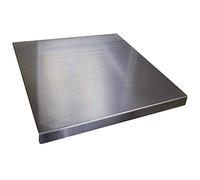 Tagliere in acciaio inox VARIE MISURE per proteggere il piano della cucina Profondità 40 cm (L80 x P40 x 3cm)