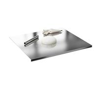 Tagliere in acciaio per - base resistente agli alimenti | antigraffio, estremamente resistente | per carne, formaggio, cibo casalingo, campeggio, escursioni, viaggi zaino