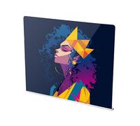 Tagliere in acrilico con labbro antiscivolo trasparente taglieri per cucina bancone cucina decorazione arcobaleno neon fulmine modello astratto