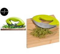 Tagliere in Bamboo con Mezzaluna a 2 Lame Professionale Sagaform Herb Cutter