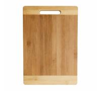 Tagliere in Bambù 32×22 cm con Manico - Antigraffio, Antibatterico e Robusto - Ideale per Tagliare Carne, Pesce, Verdure e Frutta - Superficie Ampia, Design Naturale