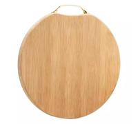 Tagliere in bambù con Manico in Metallo, Piccolo Tagliere da Macellaio per Cucina, Carne, Formaggio, Frutta e Verdura (40 cm)
