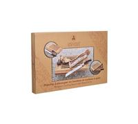 Tagliere in bambù Laguiole Heritage con coltello da pane - Set premium in acciaio inox e bambù - Raccoglibriciole integrato - Perfetto per pane, baguette e pasticceria