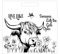 Tagliere in bambù personalizzato "Live Like Someone Left The Gate Open!" - Divertente per famiglia e amici, decorazione della cucina, A-6