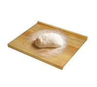 Tagliere in legno, 51 x 61 x 3,5 cm, in bambù, antiscivolo, con metro a nastro, utilizzabile come tagliere per la colazione, tagliere da cucina, tagliere per il pane (1 confezione)