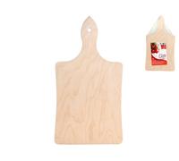 Tagliere In Legno 'ciro' Con Manico 37x20 Marrone Home