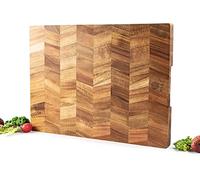 Tagliere in legno di acacia, 36 x 24 x 2,5 cm, tagliere da cucina in legno con venature speciali, tagliere in legno di qualità professionale