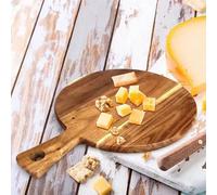 Tagliere in legno di acacia vassoio pizza 16 tondo multiuso e reversibile
