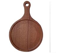 Tagliere in legno di ebano con manico per lavello, progettato con due lati utilizzabili per la cucina, adatto per la separazione di cibi crudi e cotti, e robusto (33 x 22 x 1,5 cm)