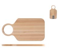 Tagliere In Legno Di Faggio Con Manico Cm 42X22X1,8H. Non Idoneo Al Lavaggio In