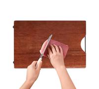 Tagliere in legno duro, tagliere in legno Pratico portatile multifunzionale | Tagliere per frutta Resistente, reversibile, facile da pulire, per tagliare il canale del succo, per viaggi in