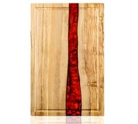 Tagliere in legno EX-35152 - Marrone / Rosso