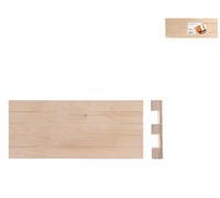 Tagliere in legno Pallet, 40x15 Cm Marrone H&H