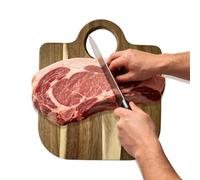 Tagliere in legno, per servire e presentare, grande per carne e formaggio, per la preparazione a casa, barbecue, carne, formaggio, salsicce, snack